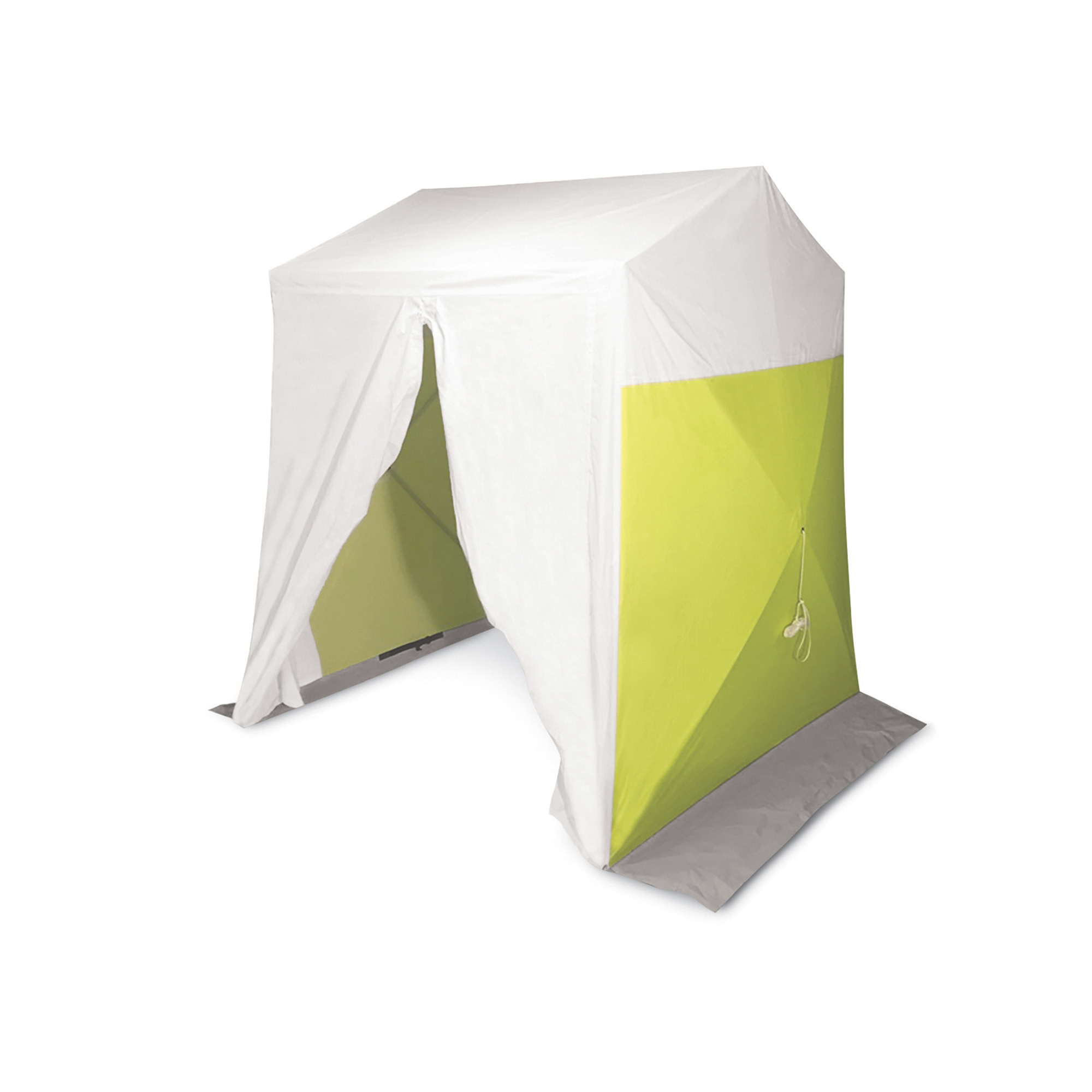 Allegro Deluxe Work Tent, 6ft.L x 6ft.W, White/Hi-Viz Lime, Model# 9401-66